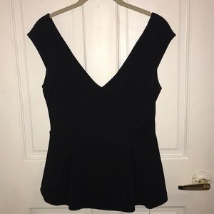VNeck Peplum Top